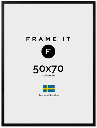 Ram London Svart 50x70