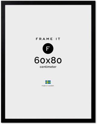 Ram Paris Svart 60x80