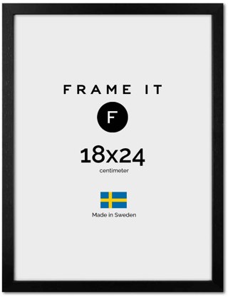 Ram London Svart 18x24