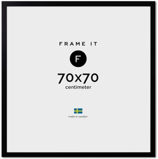 Ram Paris Svart 70x70