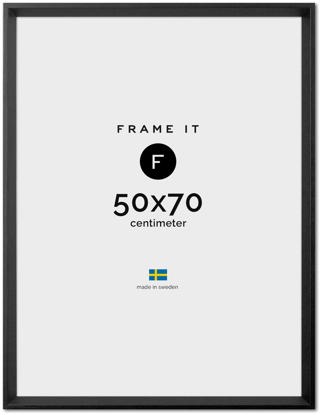 Ram Dubai Svart 50x70