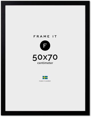 Ram Paris Svart 50x70